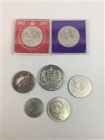 Lot 66 - AN 1883 AMERICAN SILVER DOLLAR AND GB CROWNS