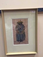 Lot 1034 - * GAVIN NICOL, WOMAN OF IBIZA watercolour,...