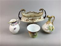 Lot 229 - A VIENNESE COMPORT AND OTHER CERAMICS