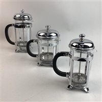 Lot 239 - THREE CAFETIERES