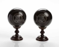 Lot 1040 - PAIR OF EARLY 20TH CENTURY LIGNUM VITAE...