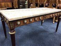 Lot 288 - TWO MARBLE TOPPED OCCASIONAL TABLES