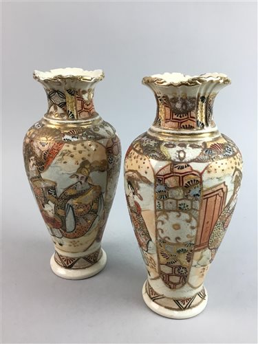 Lot 281 - A PAIR OF JAPANESE VASES