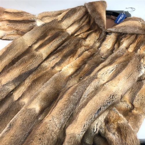 Lot 251 - A SILVER FOX FUR COAT AND ANOTHER FUR COAT