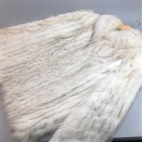 Lot 251 - A SILVER FOX FUR COAT AND ANOTHER FUR COAT