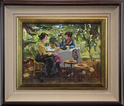 Lot 603 - LADIES WHO LUNCH, AN OIL