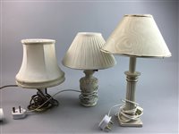 Lot 182 - A LOT OF FIVE TABLE LAMPS