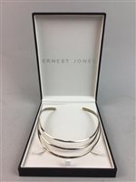 Lot 318 - AN EMPORIO ARMANI LADIES WATCH, JAGUAR WATCH AND A SILVER NECKLACE