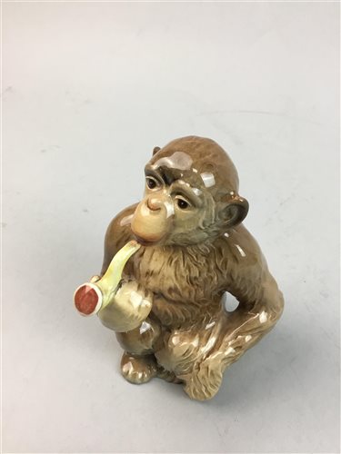 Lot 356 - A BESWICK FIGURE OF A CHIMPANZEE