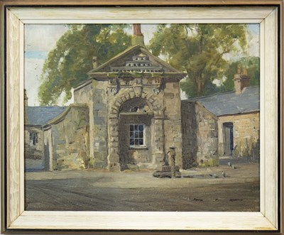 Lot 613 - CROSSBURN DOVECOT, AN OIL BY FRANCIS PATRICK MARTIN
