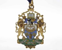 Lot 1076 - GARRARD & CO SILVER GILT AND ENAMEL...