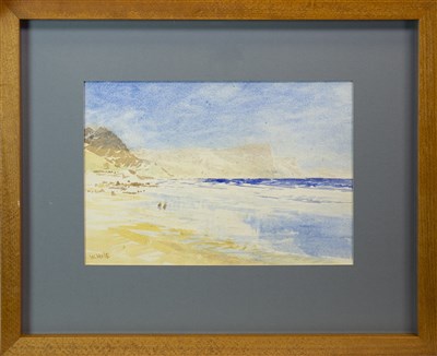 Lot 260 - COASTAL LANDSCAPE, A WATERCOLOUR BY WILLIAM MATTHEW HALE