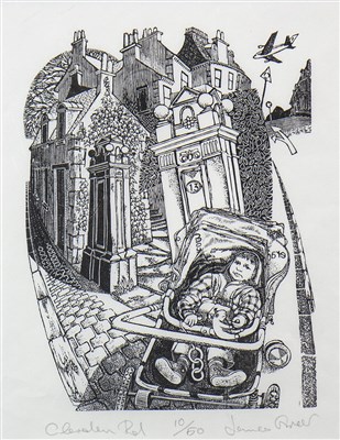 Lot 619 - CLEVEDEN ROAD, A WOOD ENGRAVING BY JAMES GREER