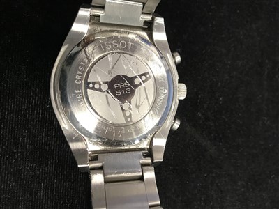 Lot 858 - A GENTLEMAN'S TISSOT STAINLESS STEEL WRIST WATCH