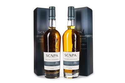 Lot 56 - TWO BOTTLES OF SCAPA 16 YEARS OLD