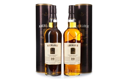Lot 317 - TWO BOTTLES OF ABERLOUR 10 YEARS OLD