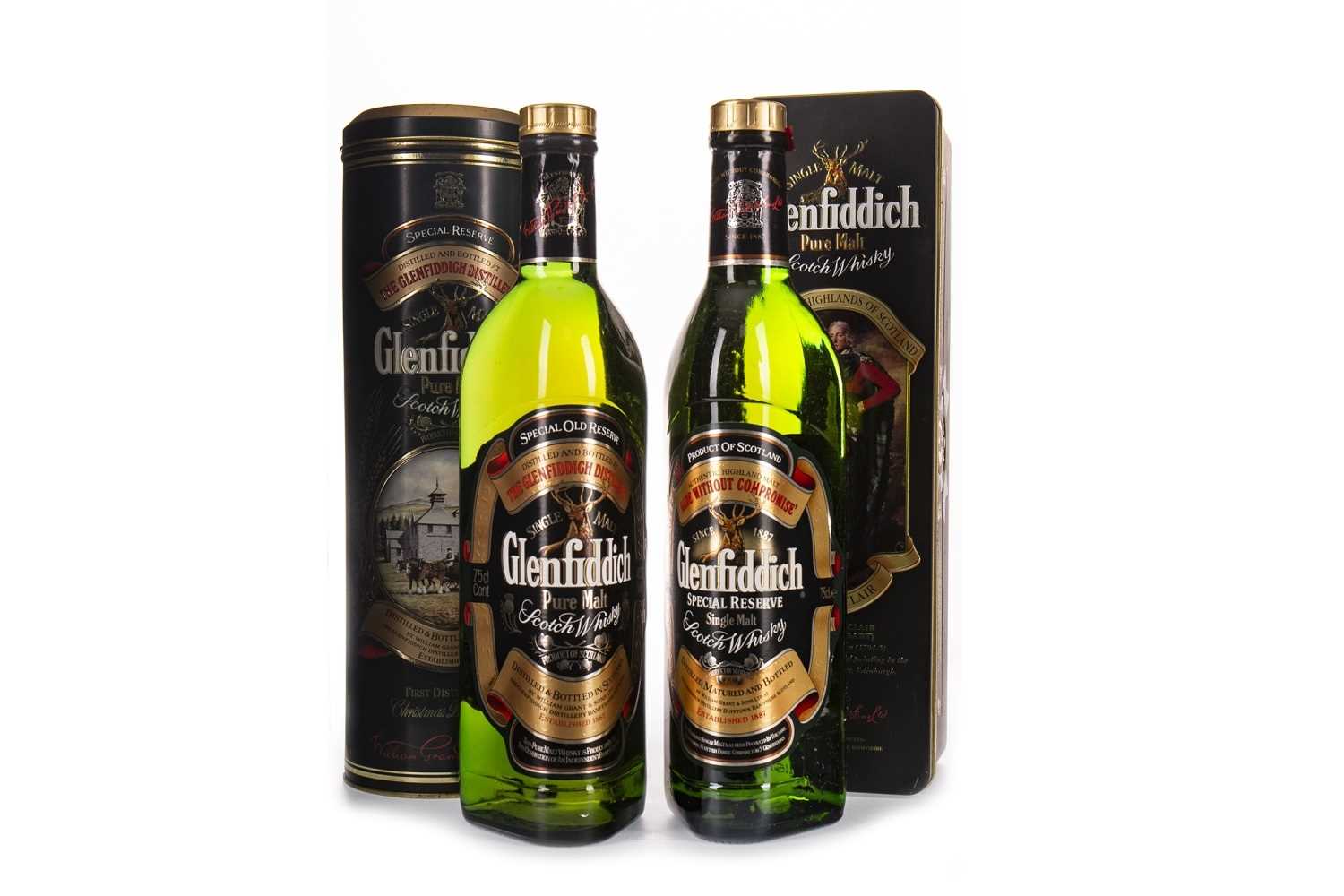 Lot 319 - TWO BOTTLES OF GLENFIDDICH SPECIAL OLD RESERVE