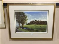 Lot 301 - A SIGNED LIMITED EDITION PRINT OF STIRLING CASTLE AND TWO OTHER PRINTS