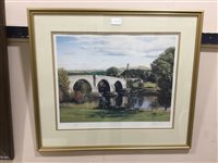 Lot 301 - A SIGNED LIMITED EDITION PRINT OF STIRLING CASTLE AND TWO OTHER PRINTS
