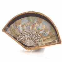 Lot 1127 - 19TH CENTURY FRENCH MOTHER OF PEARL AND PAPER...