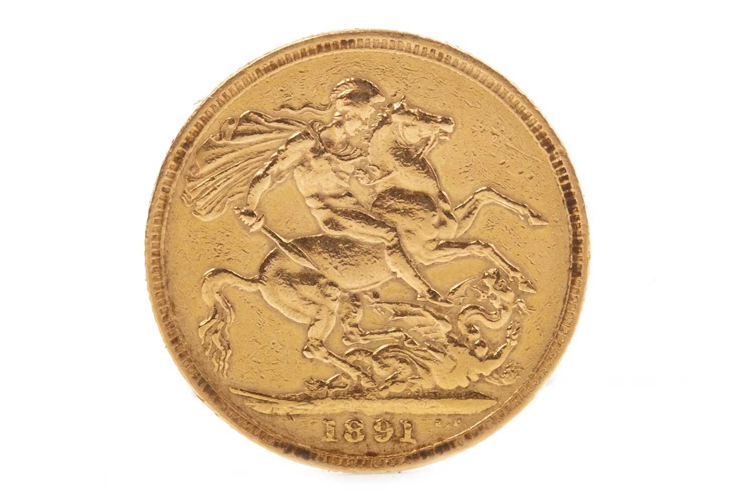 Lot 517 - A GOLD SOVEREIGN, 1891