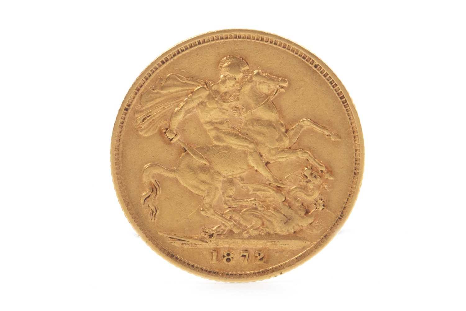 Lot 523 - A GOLD SOVEREIGN, 1872