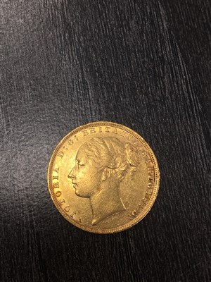 Lot 532 - TWO GOLD SOVEREIGNS, 1865 AND 1876