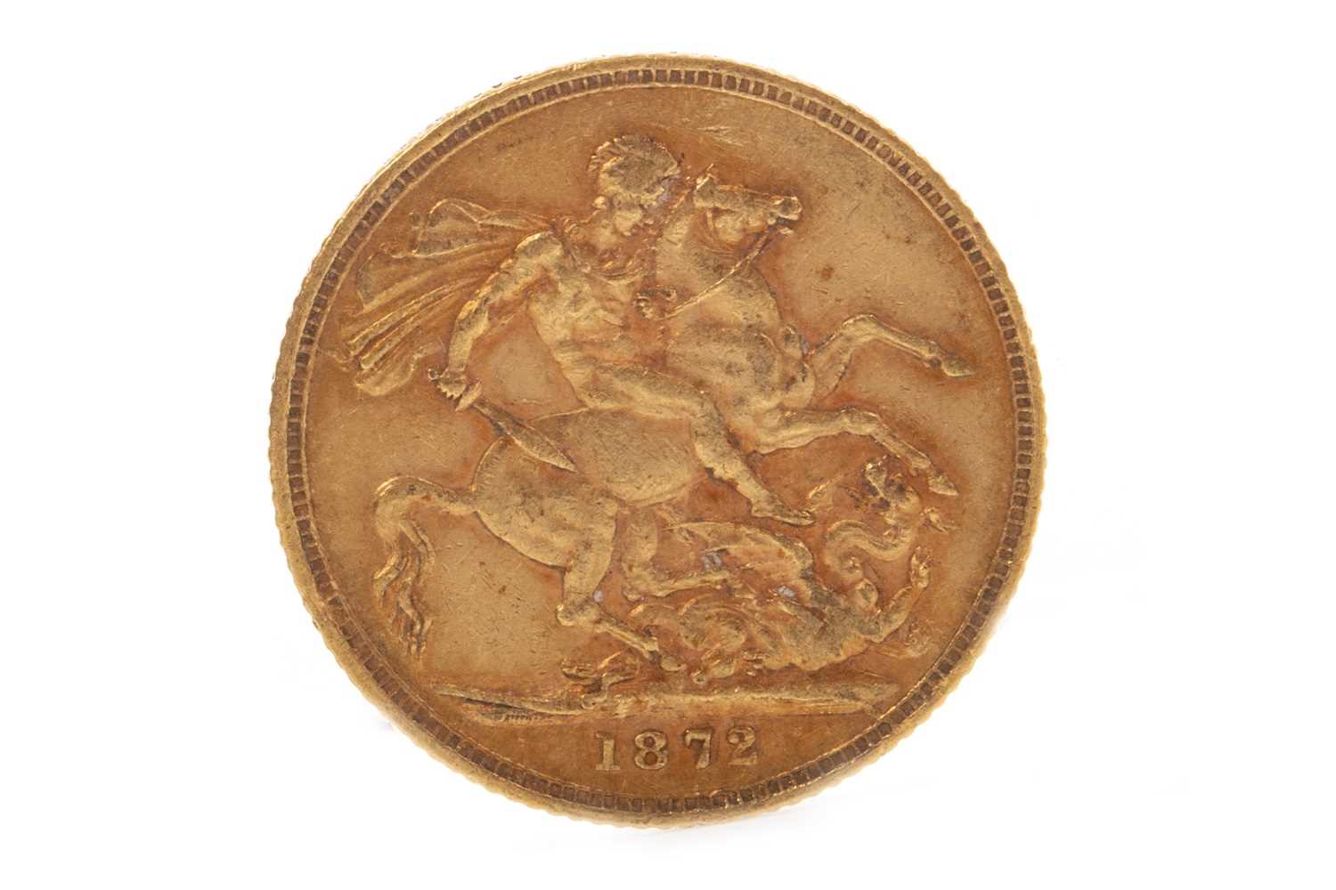 Lot 540 - A GOLD SOVEREIGN,  1872