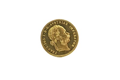 Lot 569 - AN AUSTRIAN GOLD 1 DUCAT RESTRIKE COIN, 1915