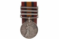 Lot 1132 - QUEEN'S SOUTH AFRICA MEDAL with four bars...