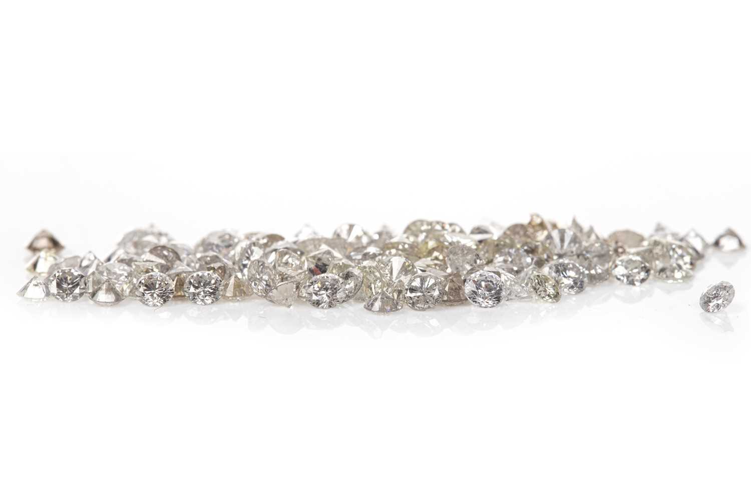 Lot 156 - A COLLECTION OF UNMOUNTED DIAMONDS