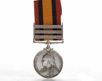 Lot 1140 - QUEEN'S SOUTH AFRICA MEDAL with three bars for...