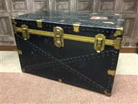 Lot 29 - A CABIN TRUNK WITH CUNARD LABEL