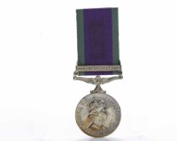 Lot 1143 - ELIZABETH II GENERAL SERVICE MEDAL with...