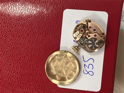 Lot 835 - A LADY'S OMEGA GOLD COCKTAIL WATCH