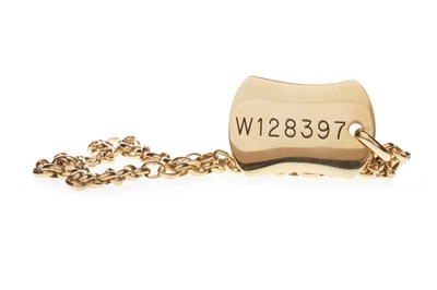 Lot 181 - A DOG TAG PENDANT ON CHAIN
