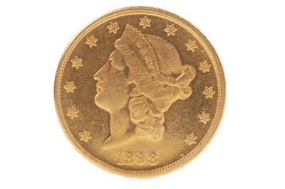Lot 544 - A USA GOLD $20 COIN DATED 1898