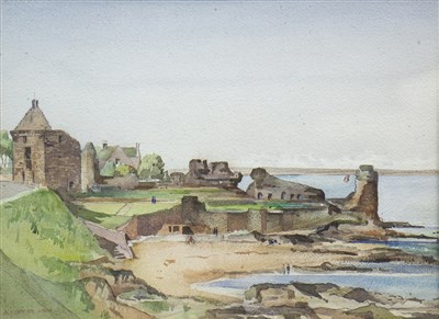 Lot 622 - ST ANDREW'S ANBEY, A WATERCOLOUR BY ALEXANDER ADAM