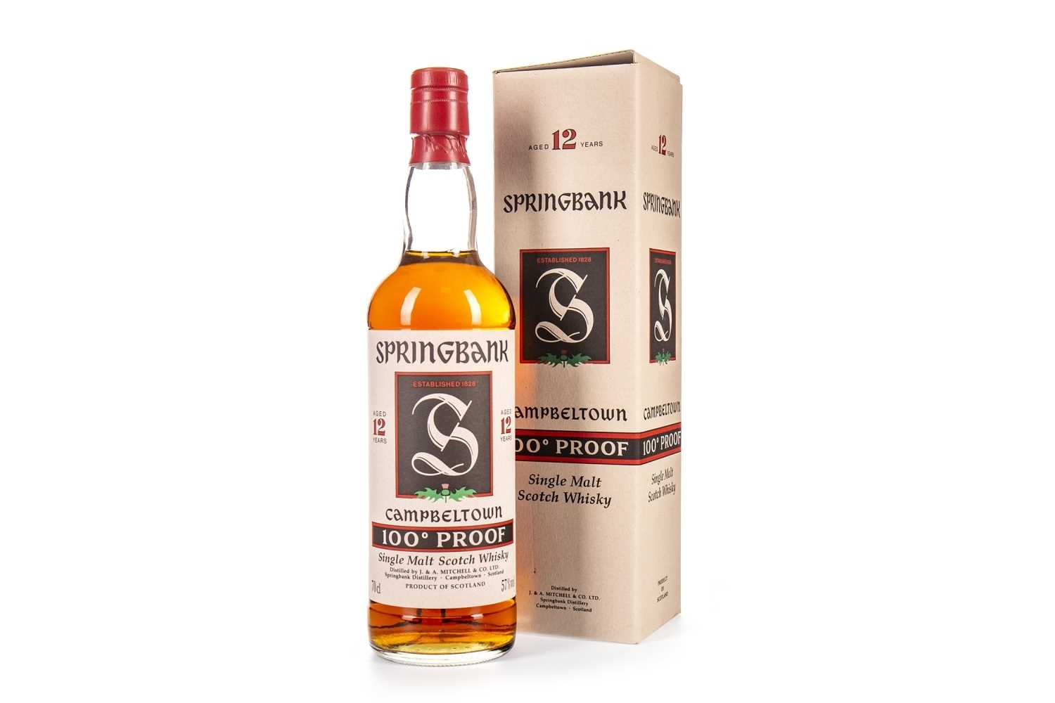 Lot 81 - SPRINGBANK AGED 12 YEARS 100 PROOF