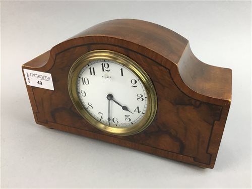Lot 40 - AN EARLY 20TH CENTURY FRENCH MANTEL CLOCK
