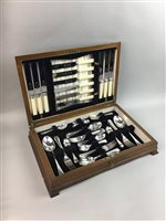 Lot 50 - A CANTEEN OF SILVER PLATED CUTLERY