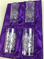 Lot 55 - A LOT OF TWO BOXED SETS OF EDINBURGH CRYSTAL GLASSES