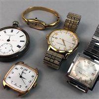 Lot 60 - A HAMILTON & INCHES SILVER POCKET WATCH AND OTHER WATCHES