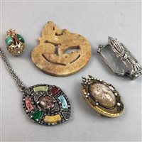 Lot 75 - A D'ORLAN NECKLACE, SWAROVSKI BUTTERFLY PIN AND OTHER JEWELLERY