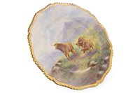 Lot 1061 - A ROYAL WORCESTER PLATE BY EDWARD TOWNSEND