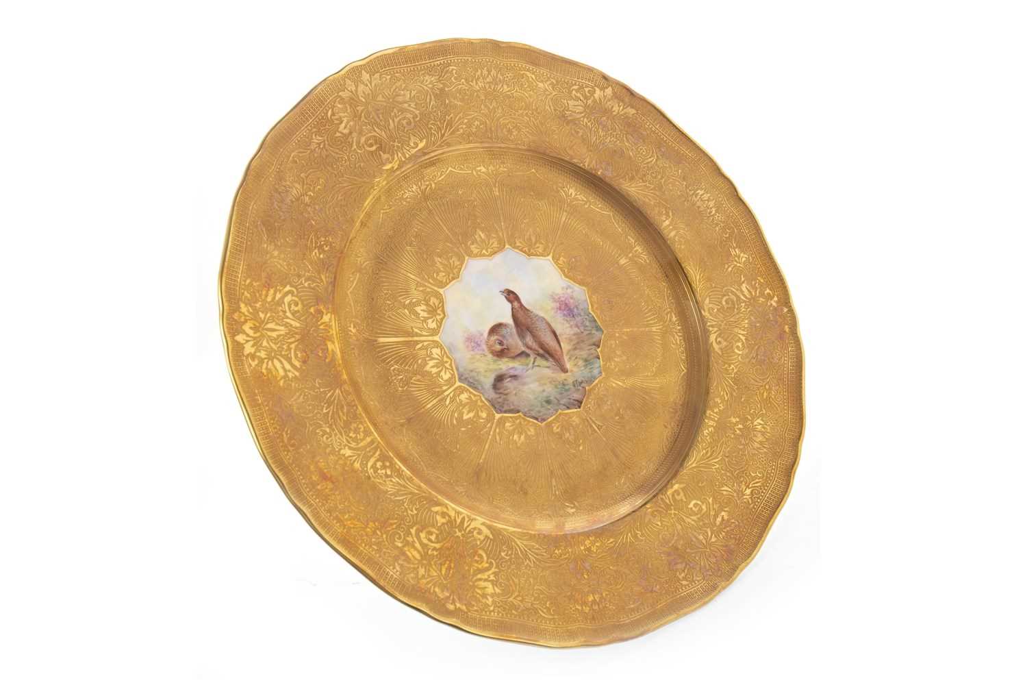 Lot 1285 - A ROYAL WORCESTER  PLATE BY EDWARD TOWNSEND