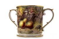 Lot 1095 - A ROYAL WORCESTER LOVING CUP BY L FLAXMAN