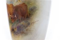 Lot 1098 - A ROYAL WORCESTER VASE BY HARRY STINTON