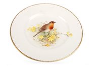 Lot 1114 - A ROYAL WORCESTER PLATE BY WILLIAM POWELL