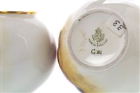 Lot 1121 - A PAIR OF ROYAL WORCESTER PAIR OF VASES BY EDWARD TOWNSEND